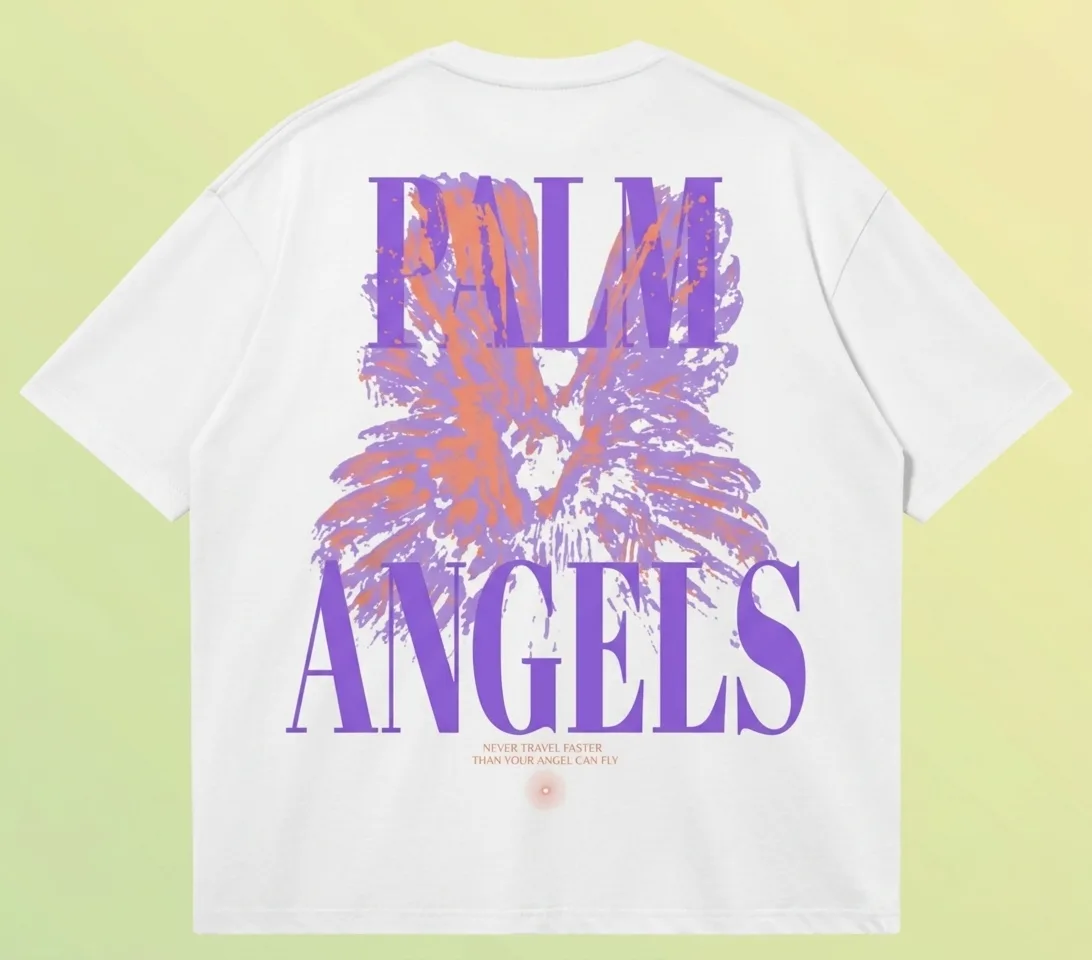 'PALM ANGELS' // 240GSM Boxy Tee — front