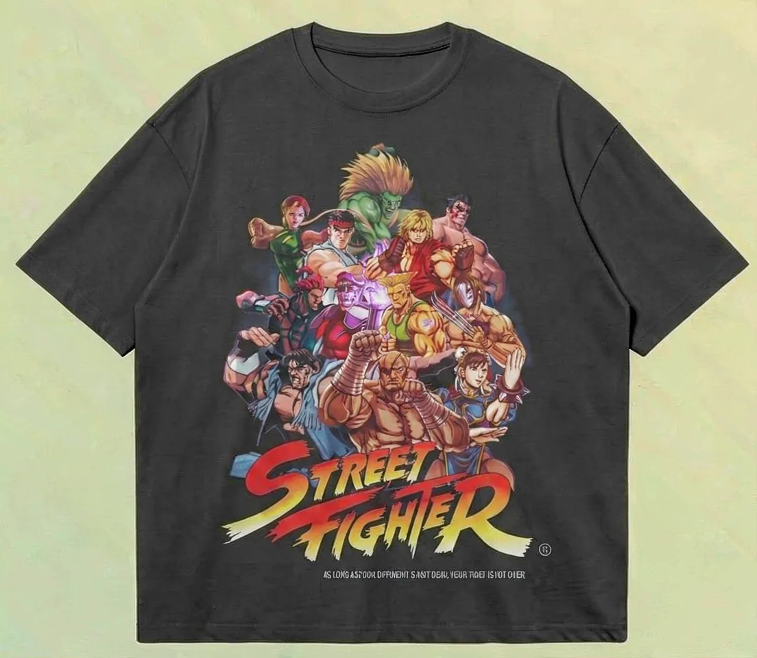 'STREET FIGHTER' // 240GSM Boxy Tee — front
